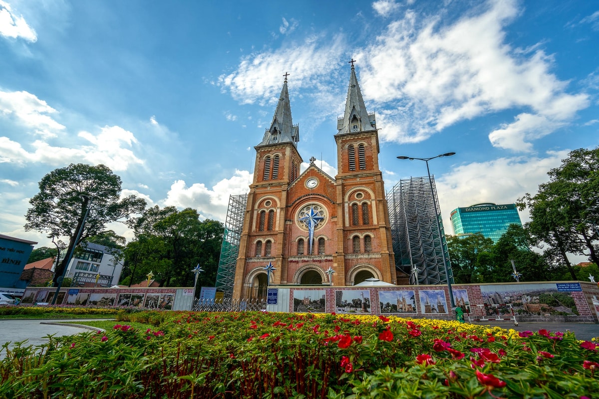Gracefully standing in the heart of Saigon, Notre Dame Cathedral is a timeless symbol of French colonial elegance
